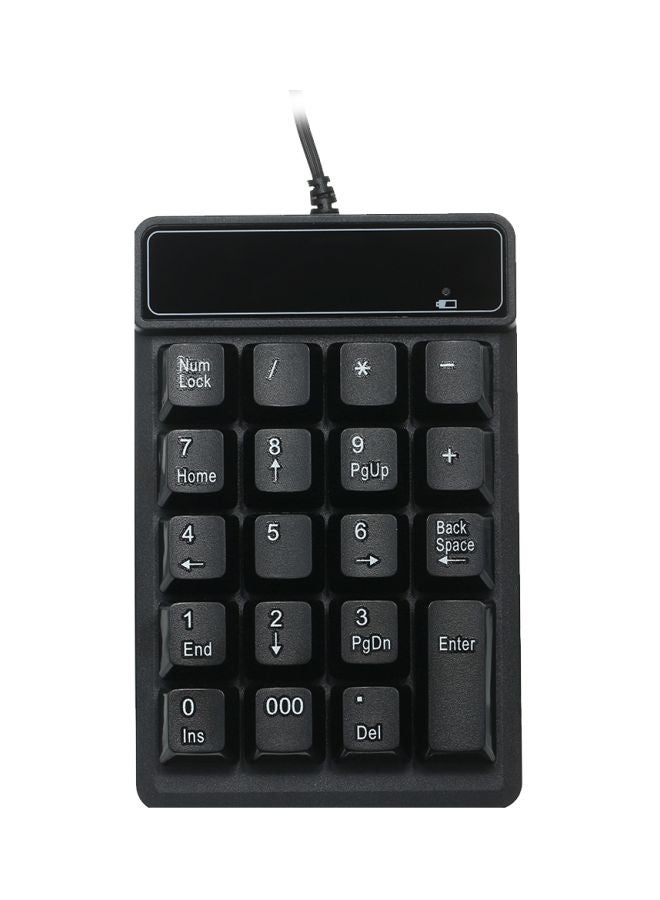 ماركة غير محددة - لوحة مفاتيح رقمية سلكية بوصلة USB أسود - Image 1