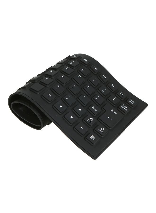 docooler Flexible USB Keyboard Black - Image 1
