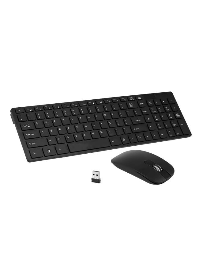 Wireless Keyboard And Mouse Set English Black  - Image 1