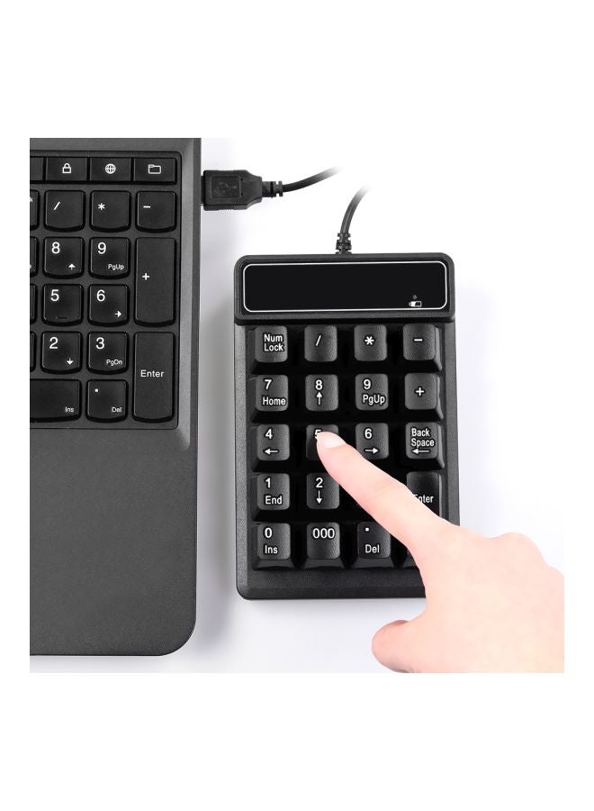 USB Wired Numeric Keypad Black  - Image 5