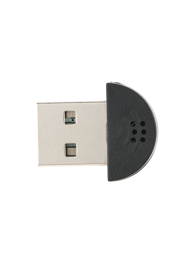 Mini Microphone Mic Audio Adapter Black  - Image 3