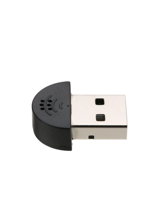 Mini Microphone Mic Audio Adapter Black  - Image 4