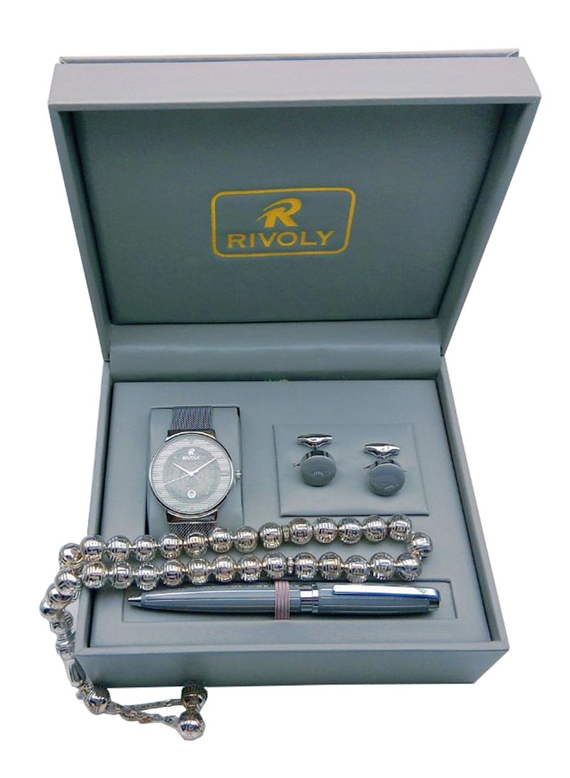 Rivoly - men Men's 4-Piece Analog Watch Gift Set GG201917 - Image 1