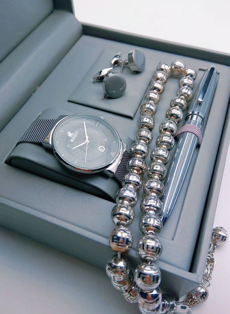 Rivoly - men Men's 4-Piece Analog Watch Gift Set GG201917 - Image 1