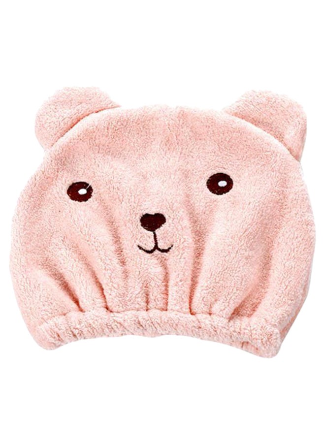Cartoon Animal Dry Shower Cap Pink 30 x 26cm