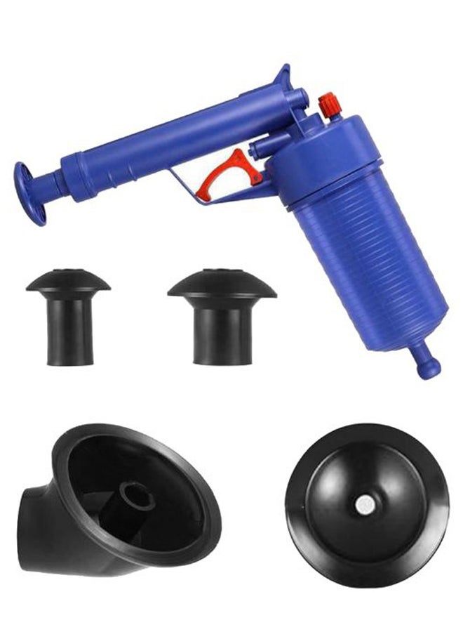 Air Drain Toilet Plunger Blue/Black 