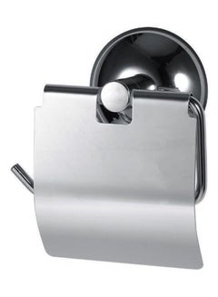 Generic Wall Mount Suction Toilet Paper Roll Holder Silver  - Image 2