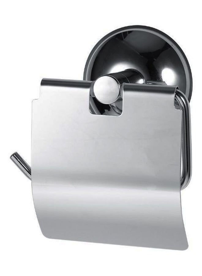 Generic - Wall Mount Suction Toilet Paper Roll Holder Silver - Image 1