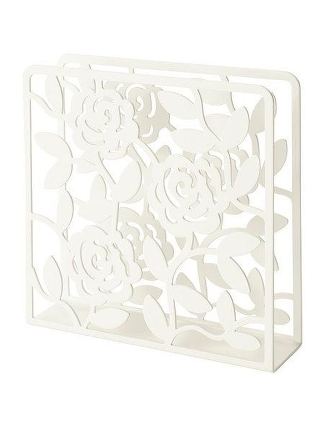 Napkin Holder White 16x16cm 