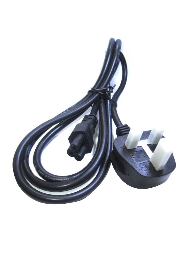 Laptop Power Cord - UK Plug Black