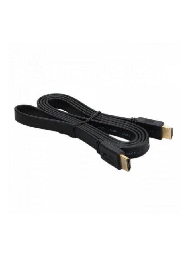 1080P High Speed HDMI HD Flat Cable Black