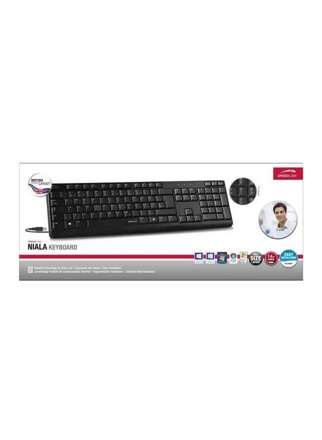 SPEEDLINK Niala USB Keyboard - English/Arabic Black 