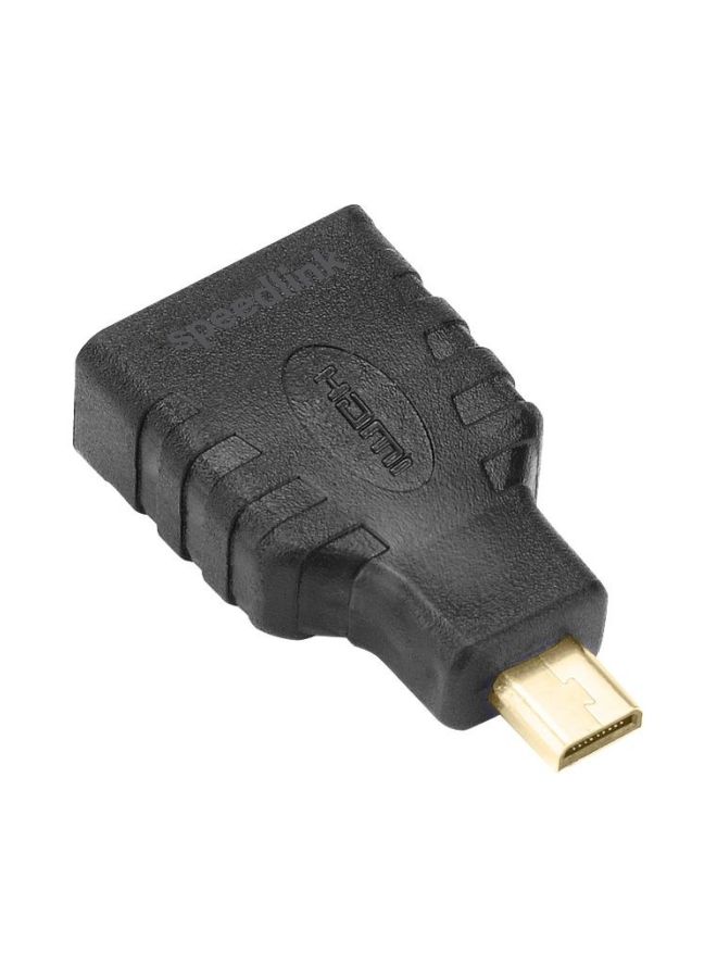 SPEEDLINK Micro HDMI To HDMI Adapter Black  - Image 2