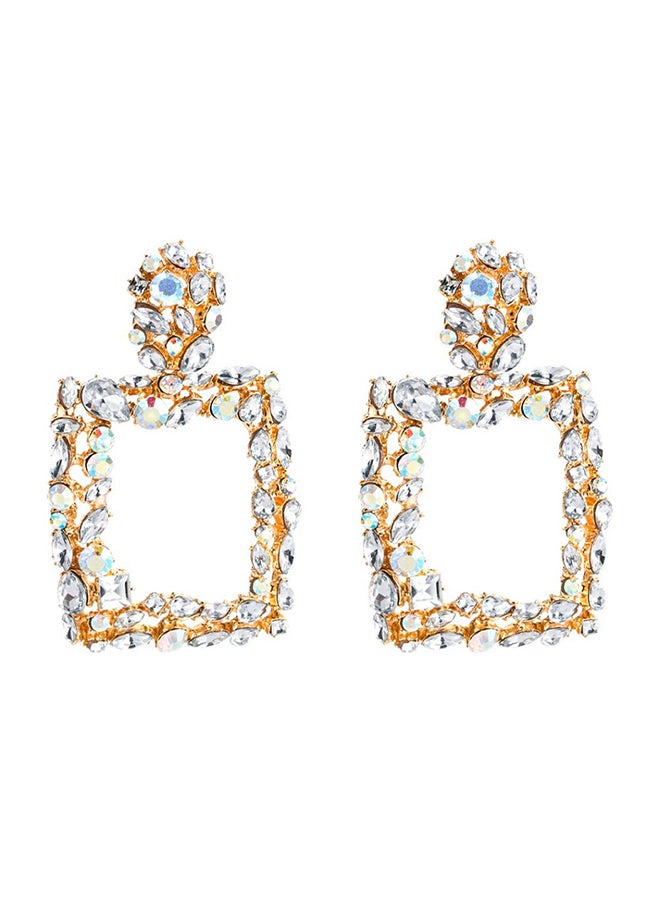 Hollow Square Dangle Earrings