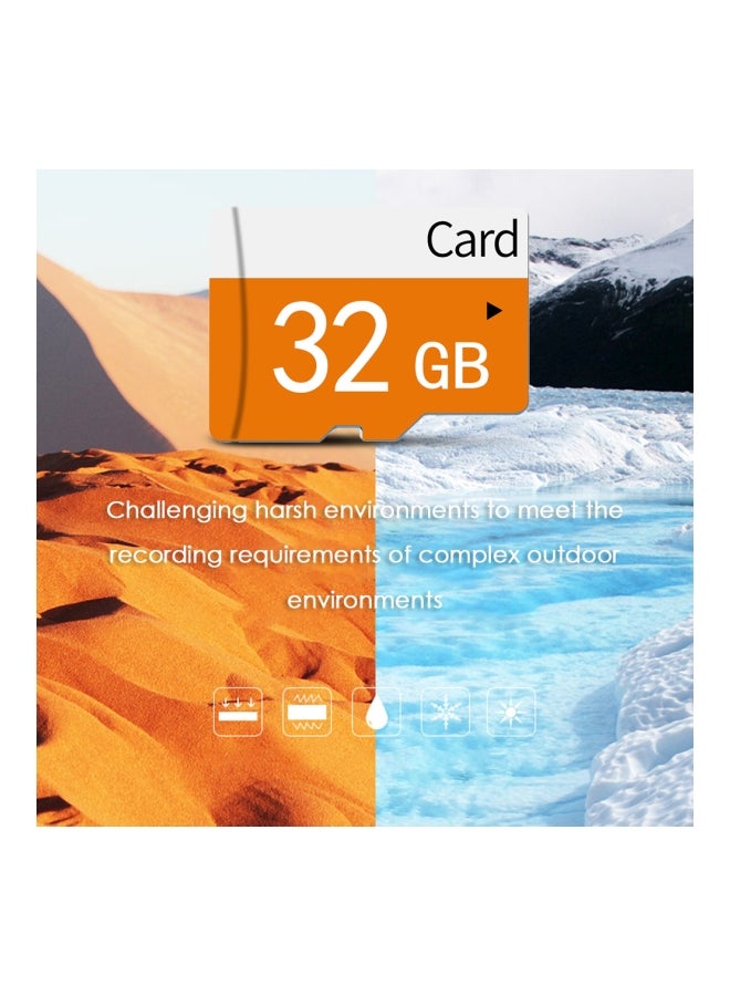 بطاقة ذاكرة مايكرو SD من الفئة 10 برتقالي / أبيض - Image 3