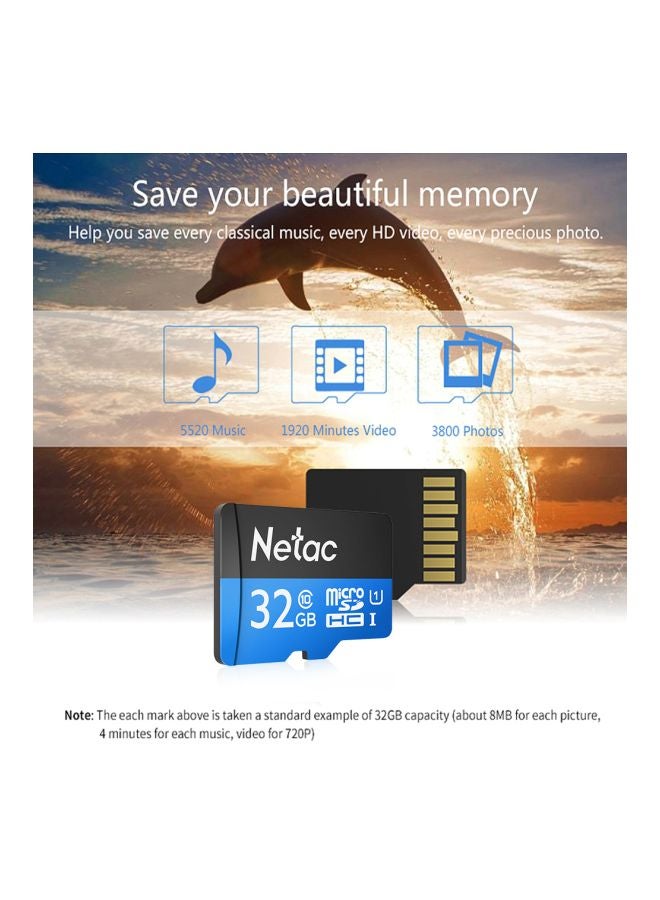 Netac - P500 Micro SDXC 1 Class 10 Memory Card Black - Image 1