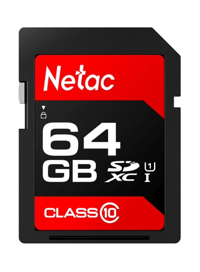 Netac P600 SDXC UHS-I Class 10 Memory Card Red/Black/White  - Image 1