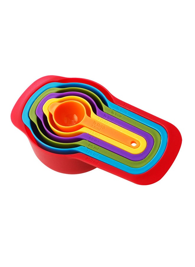 Cool Baby 6-Piece Plastic Measuring Spoon Red/Green/Purple 7.5, 15, 60, 85, 125, 250ml - Image 1