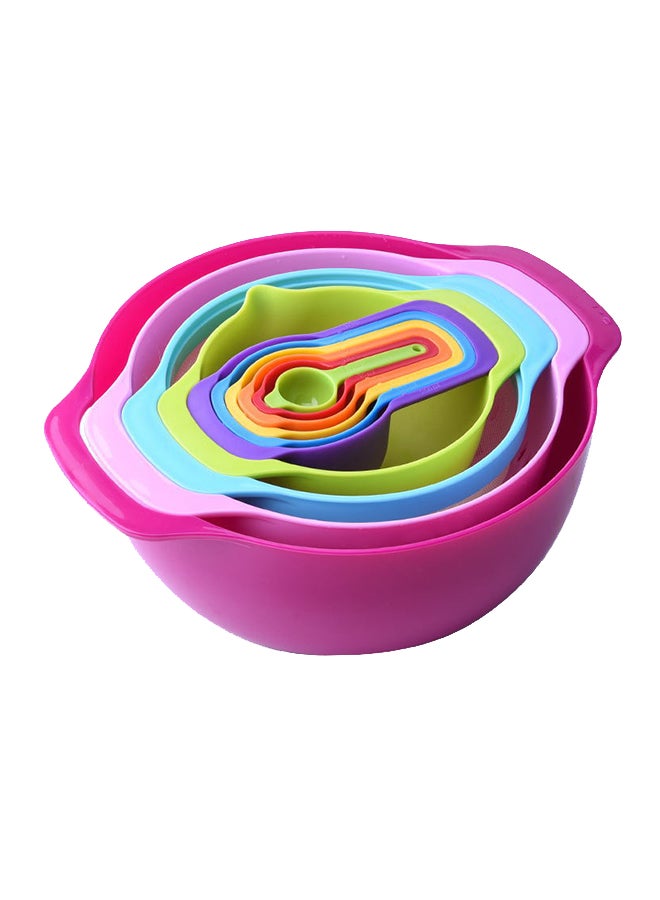 TOEON 10-Pieces Cups And Spoons Set Multicolour 25cm - Image 1