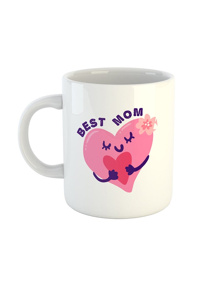 Heatbeat - Best Mom - Printed Coffee Mug White 10x8x8cm - Image 1
