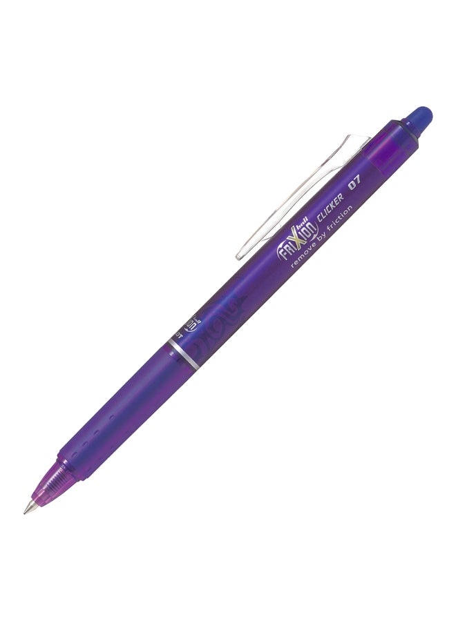 بايلوت طقم أقلام حبر جل فريكسيون بسنّ متوسط وكرة طقطقة مكوّن من 12 قطعة بنفسجي