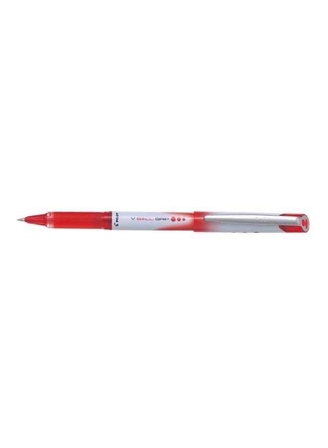 12-Piece V-Ball Grip 05 Fine Tip Rollerball Pen Set Red
