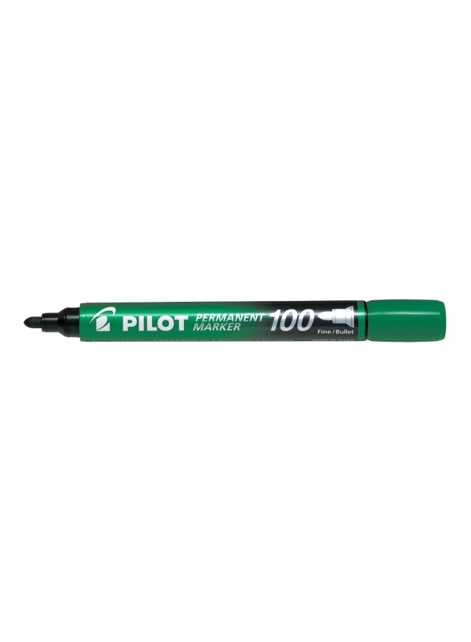 PILOT - 12-Piece Fine Bullet Tip Permanent Marker 100 Green - Image 1