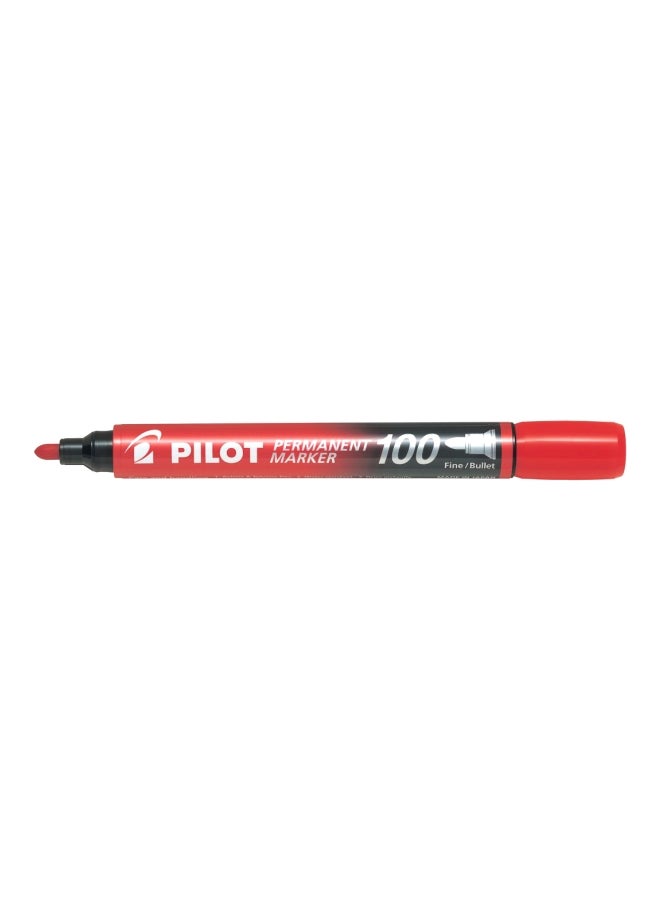 PILOT 12-Piece Fine Bullet Tip Permanent Marker 100 Red