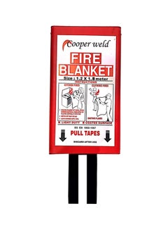 COOPER WELD Kitchen Fire Blanket Red/White 