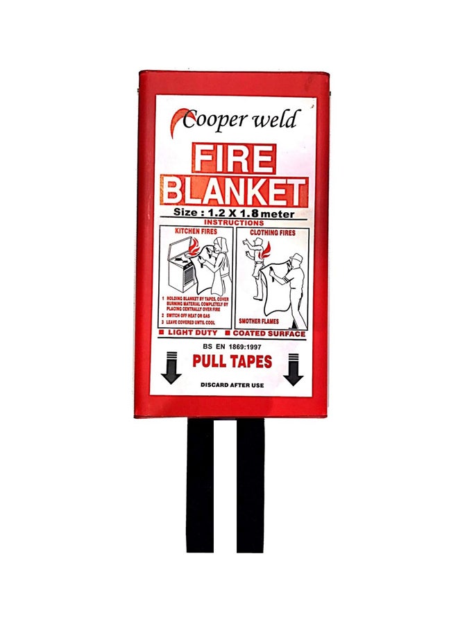 COOPER WELD Kitchen Fire Blanket Red/White 