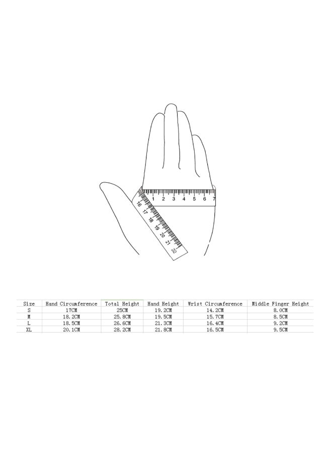 وندر جريب - قفازات عمل حرارية بطبقة مزدوجة مضادة للبرودة أخضر 20x13x2سم - Image 1