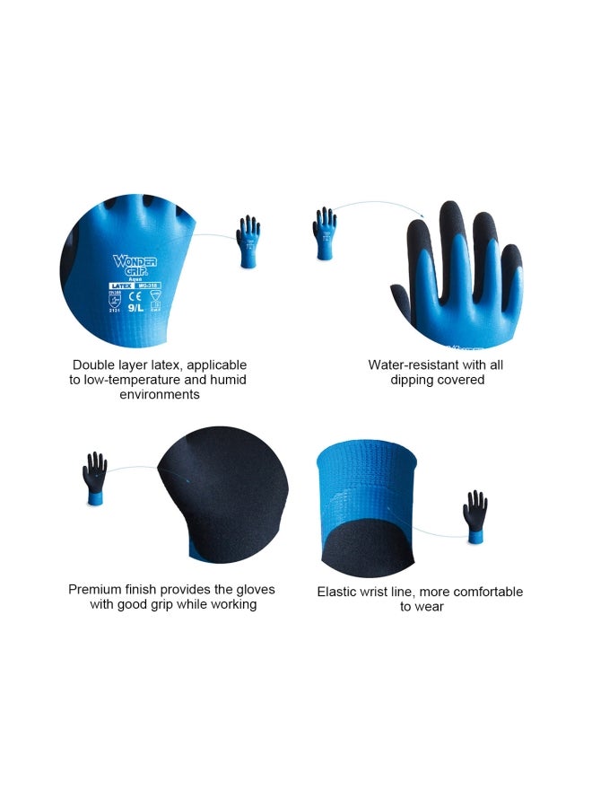 Thermo Plus Double Layered Coldproof Work Gloves Blue 27x15x2cm - v1564819784/N28865628A_5