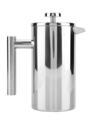 Double Walled French Press Coffee Maker With Filter Silver 1000ml - v1564827942/N28837945A_1