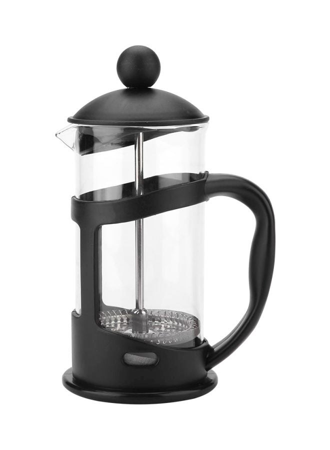 Portable French Press Coffee Maker 600 ml Black/Clear 600ml - Image 1