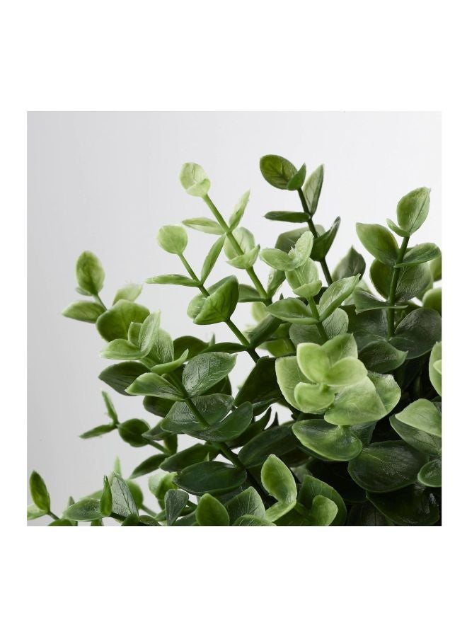 زين هوم زهرة أوريجانو الصناعية بأوراق خضراء مع أصيص أخضر/أسود 22سم - Image 3