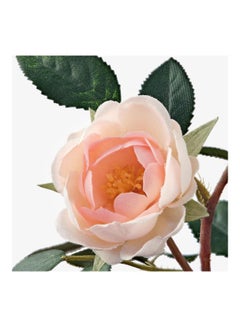 ZENHOME Potted Artificial Rose Flower Greenery Plant Pink/Green 20centimeter  - Image 4