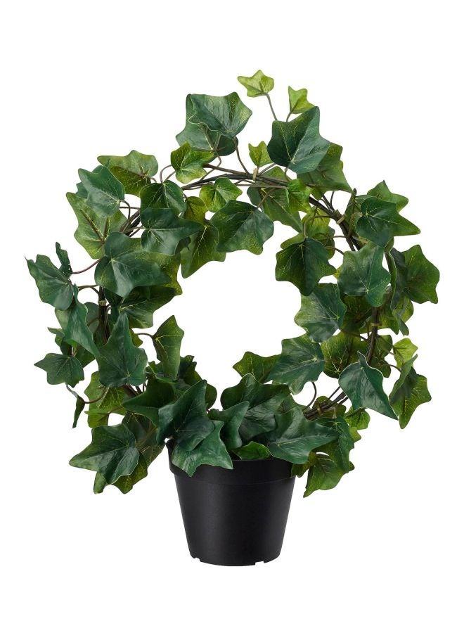ZENHOME Artificial Potted Plant Green/Black 40centimeter  - Image 1