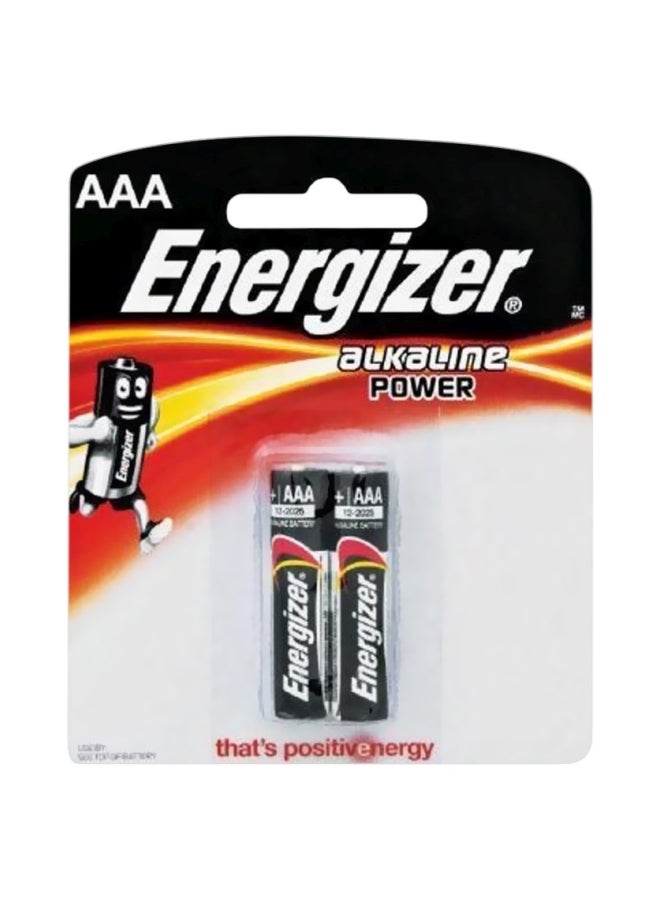 Energizer 2-Piece Alkaline Battery Set Black/Red