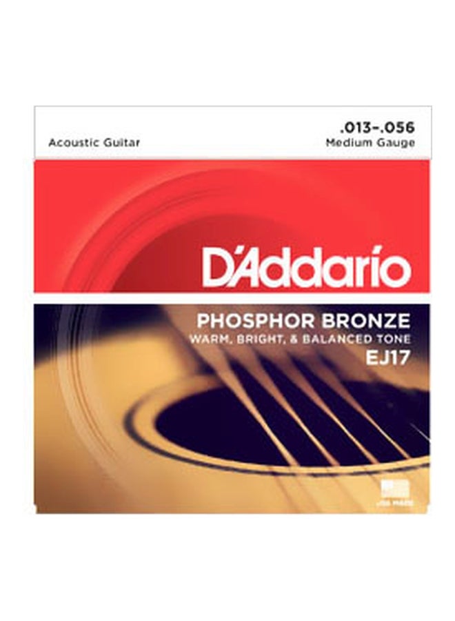D'Addario EJ17 Phosphor Bronze Acoustic Guitar Strings 
