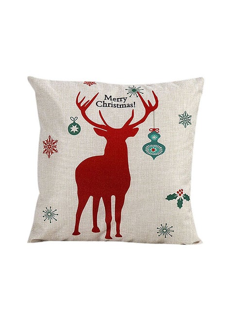 Vintage Christmas Santa Claus Cushion Cover Multicolour 25x25x2cm