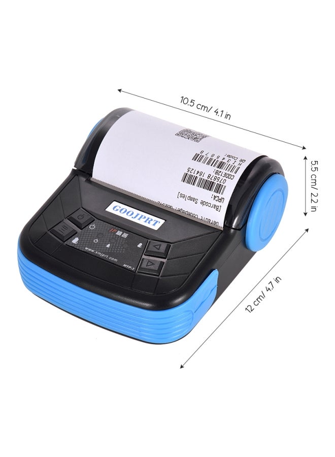 GOOJPRT - Bluetooth Thermal Receipt 3D Printer With Print Function Black/Blue - Image 1