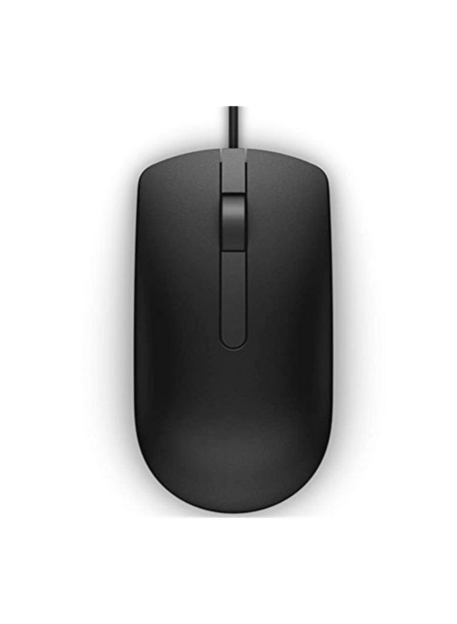 LW - Wired MS116P Scroll Wheel Optical Mouse For Dell Black - Image 1