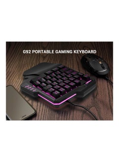 LW G92 Wired One-Handed Backlight Gaming Keypad With 35 Keys  - Image 5