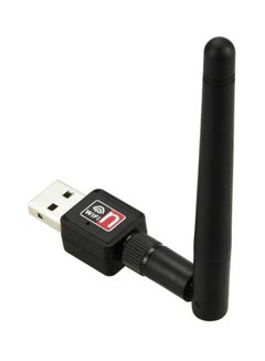 محول واي فاي USB صغير لجهاز راسبري باي أسود