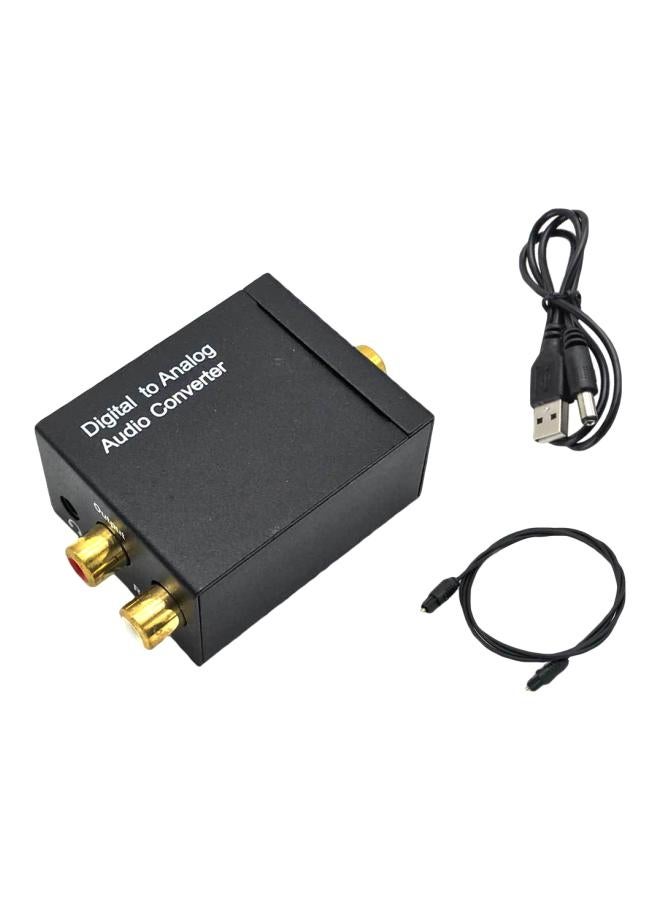 Generic - Portable Digital To Analog Audio Converter Black - Image 1