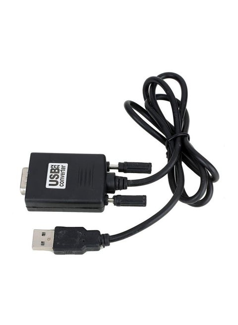 USB To Serial RS232 Converter Black