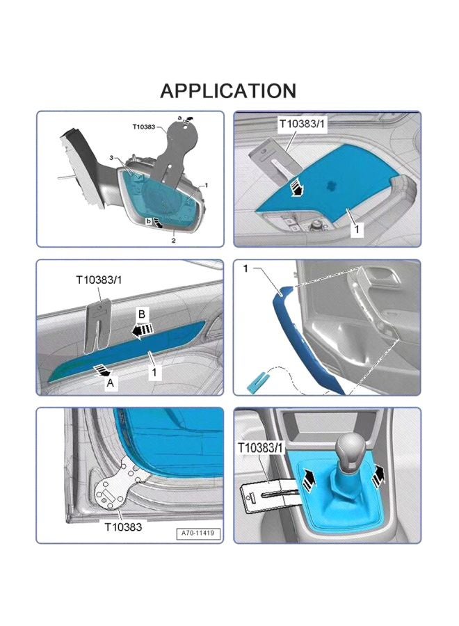 3-Piece Car Door Panel Remover Tool Set - Image 5