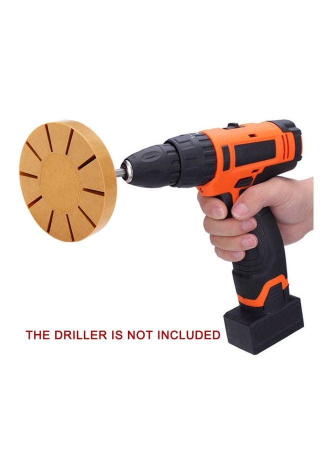 Rubber Eraser Wheel Drill Tool Brown 4inch - Image 2