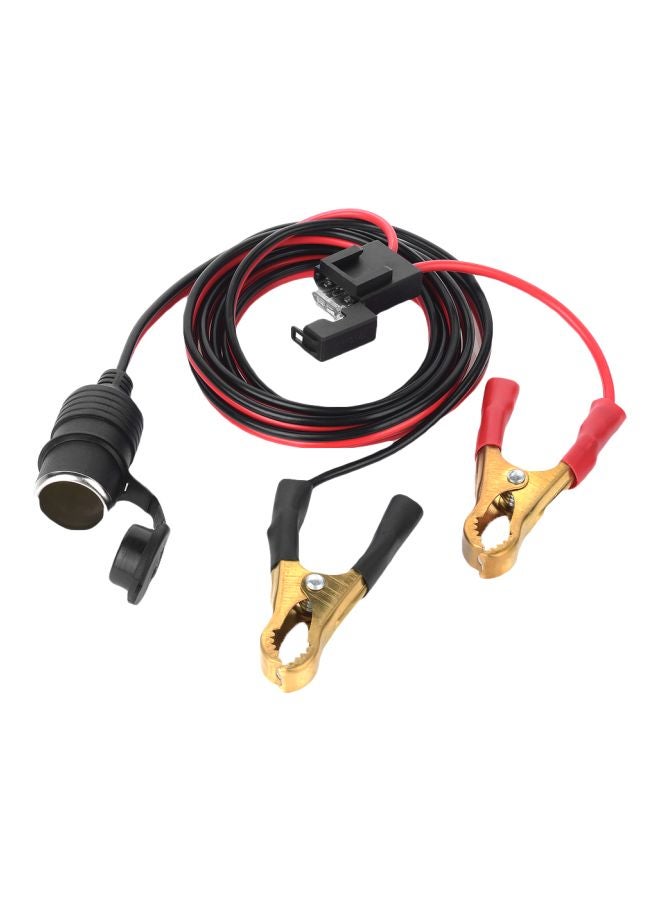 Generic Car Lighter Socket To Battery Clip Connector  - Image 1