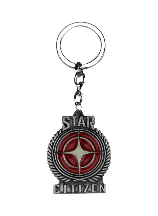GObuy - Star Citizen Sign Key Chain Red/Silver - Image 1